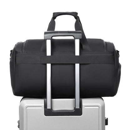 Borsa sportiva da palestra, borsa di grande capacità, borsa da viaggio portatile, multi-scomparto con porta scarpe, perfetta per le vacanze