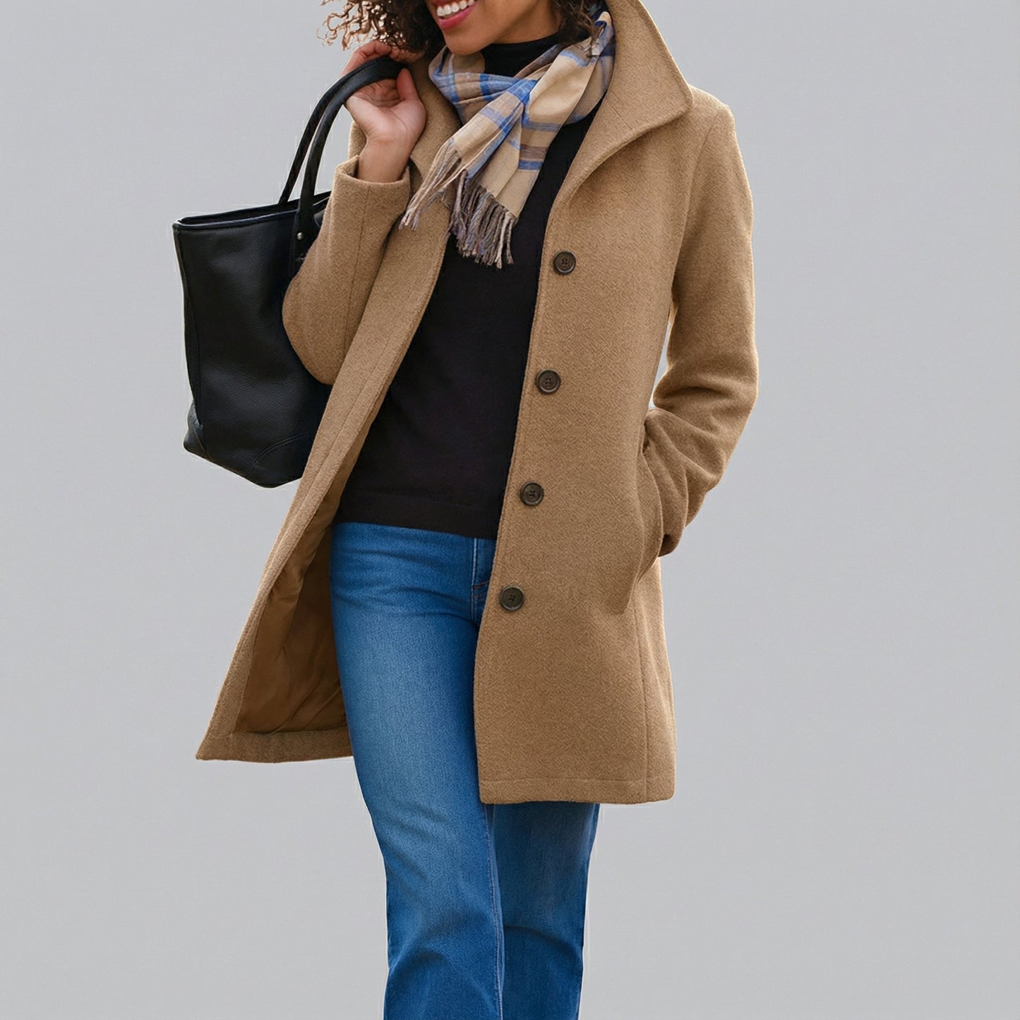 TRADURA™║Classico cappotto a tre quarti