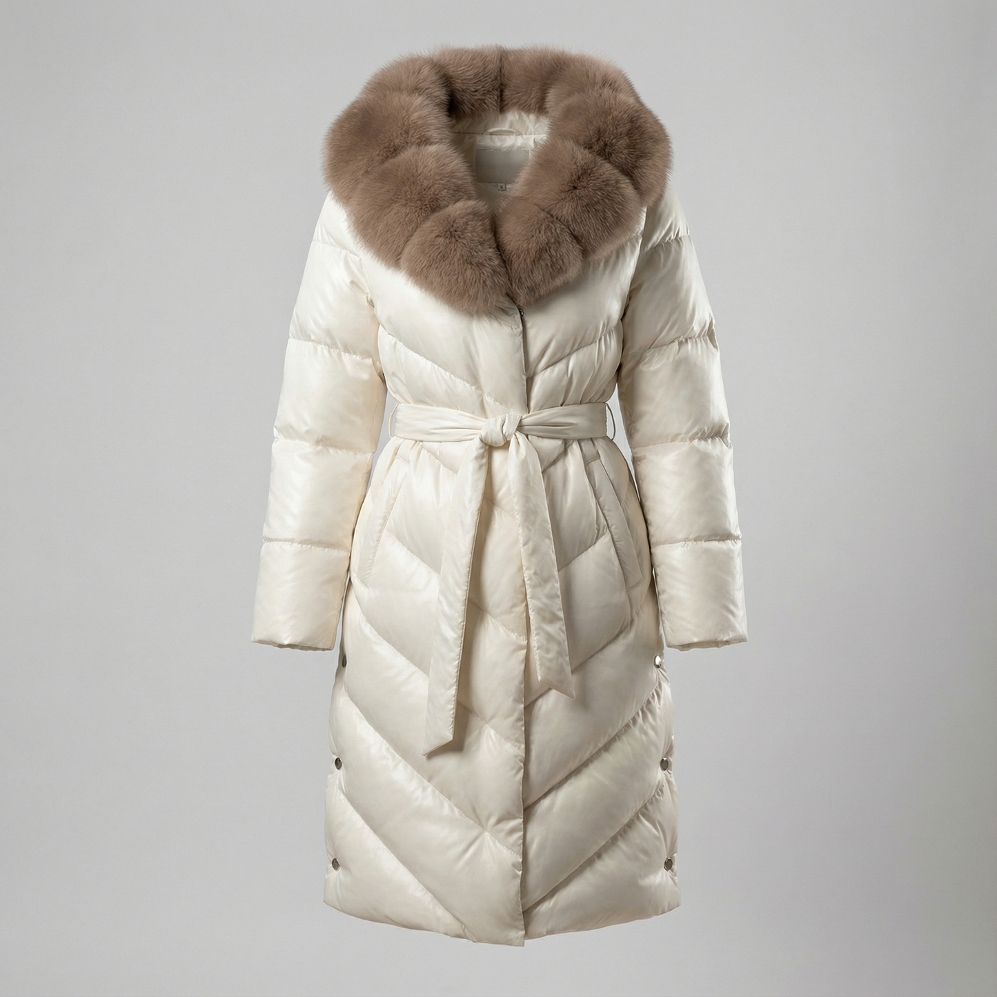 CHRISTINA™║Giacca elegante con collo in pelliccia sintetica