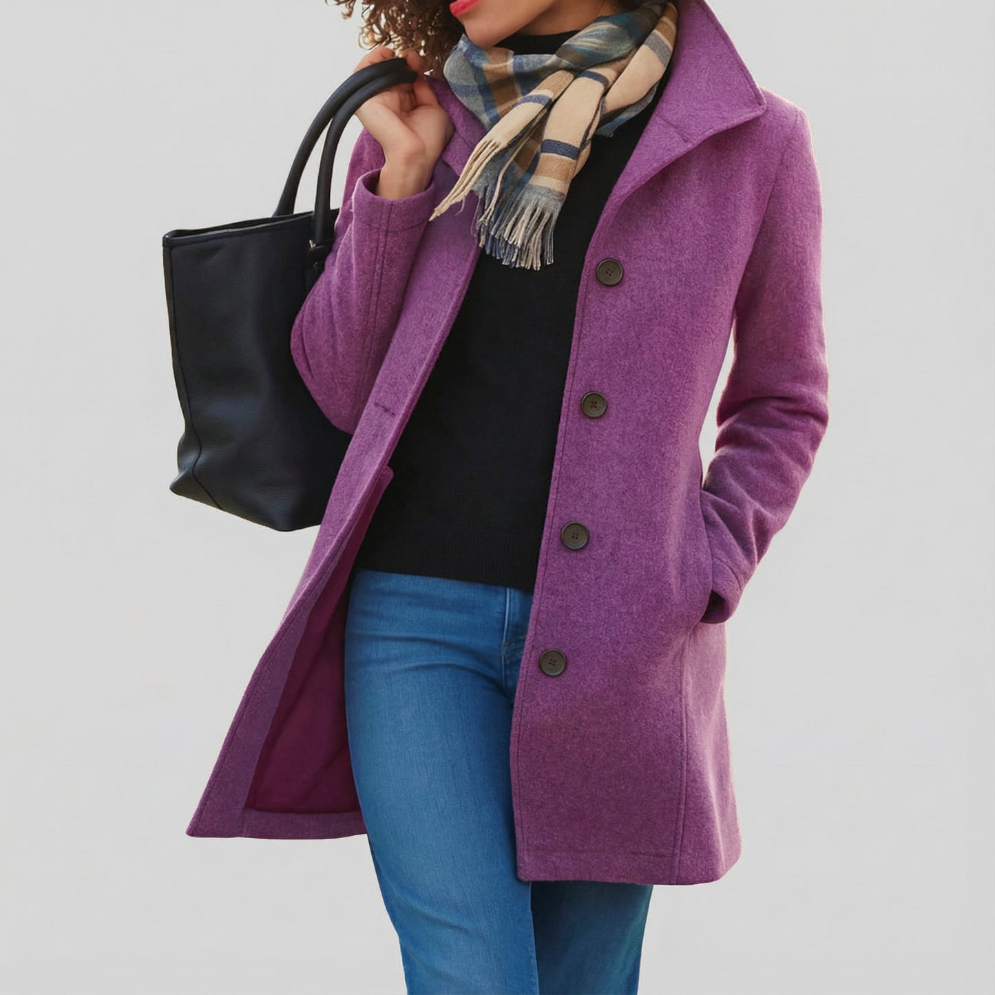 TRADURA™║Classico cappotto a tre quarti
