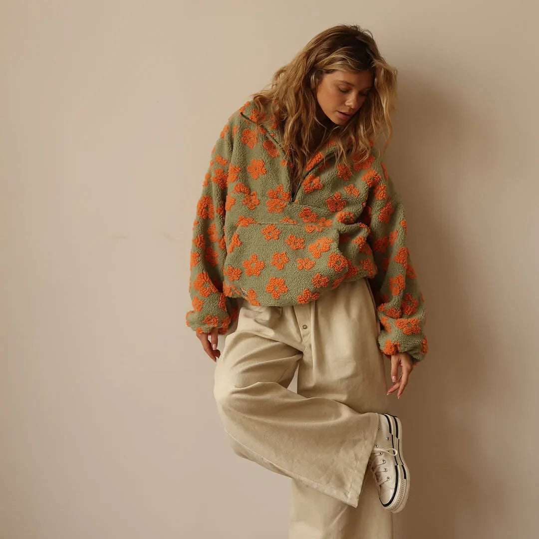 FLORENCIA™║Maglione con stampa floreale