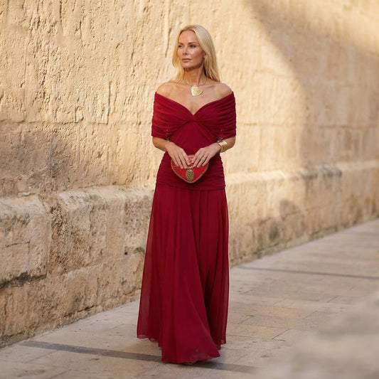Harper | Vestido Rojo Elegante